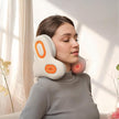 Porodo Lifestyle ZenComfort Neck Pillow, Neck Massager, Warm Compress, Music Playback, 3D ANC Noise Cancellation, 4H Working Time, 1500mAh Battery, Ergonomic Massager - Khaki